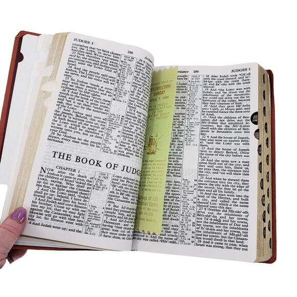 Vintage Holly Bible red letter edition King James references - Picture 4 of 10